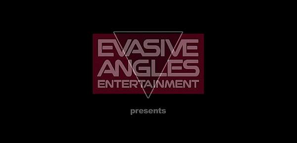  EVASIVE ANGLES She brings in a black dude who is more than happy fingering and licking her hairy muff, until he fucks her good and ends up giving her a blinding interracial facial.